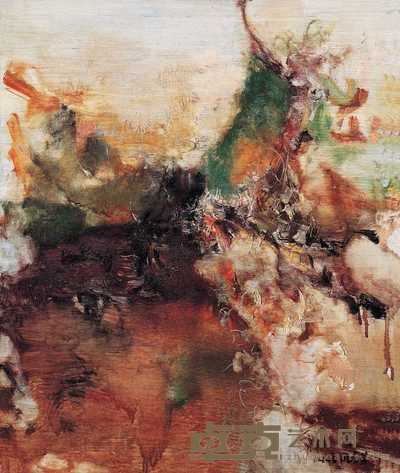 周春芽 1994年作 雅安 72.5×60.5cm